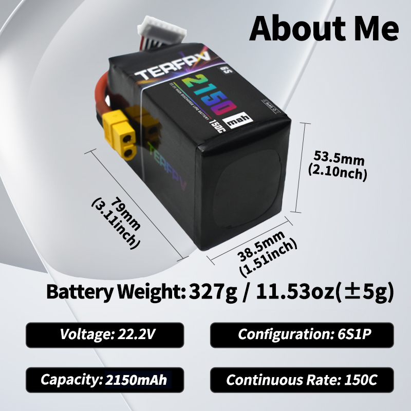 TERFPV Lipo Batterij 6S 22.2V  - Drone Battery 3S recensie en prijs