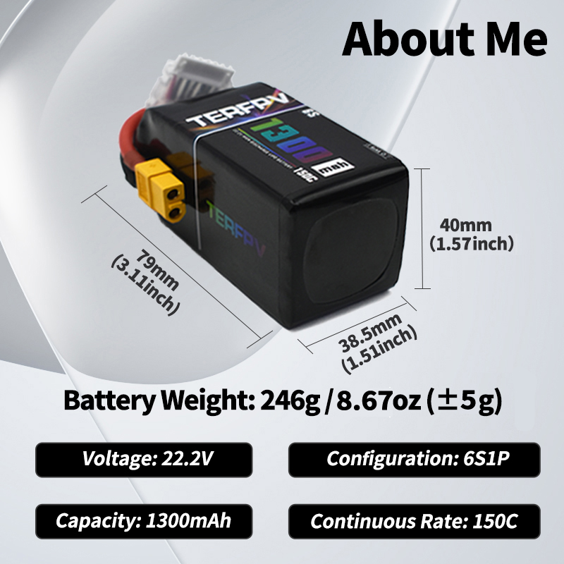 TERFPV Lipo Batterij 6S 22.2V  - Drone Battery 3S recensie en prijs