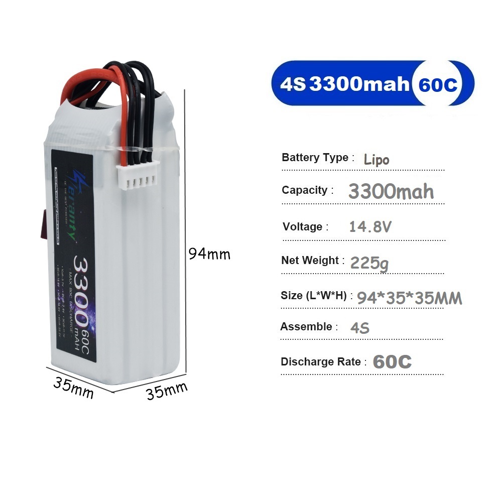 Lipo Oplaadbare Batterij 4S 33 - Drone Battery 3S recensie en prijs